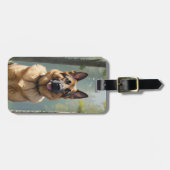 Deutscher Schäferhund-Gepäckanhänger Gepäckanhänger (Vorderseite horizontal)