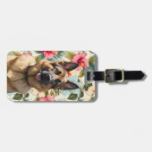 Deutscher Schäferhund-Gepäckanhänger Gepäckanhänger (Vorderseite horizontal)