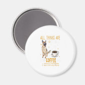 Deutscher Schäferhund-Geschenk Magnet (Vorderseite/Rückseite)