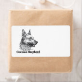 Deutscher Schäferhund/Geschenketikett (Insitu)