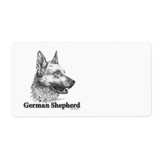 Deutscher Schäferhund/Geschenketikett (Vorne)
