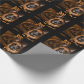 Deutscher Schäferhund Geschenkpapier (Ecke)