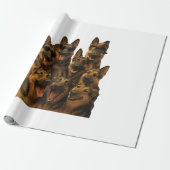 Deutscher Schäferhund Geschenkpapier (Ungerollt)