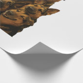 Deutscher Schäferhund Geschenkpapier (Ecke)