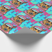 Deutscher Schäferhund Geschenkpapier (Ecke)