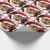 Deutscher Schäferhund Geschenkpapier (Ecke)