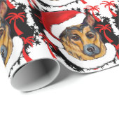 Deutscher Schäferhund Geschenkpapier (Rolleneckpunkt)