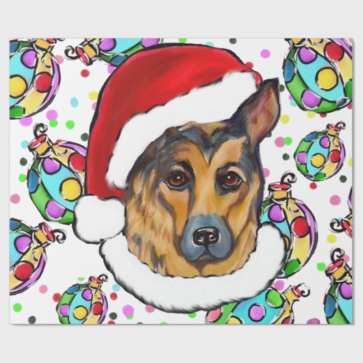 DEUTSCHER SCHÄFERHUND GESCHENKPAPIER (Flach)