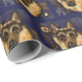 Deutscher Schäferhund Geschenkpapier (Rolleneckpunkt)