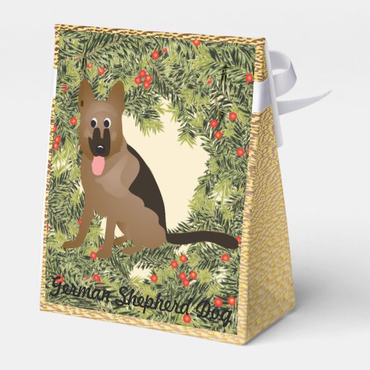 Deutscher Schäferhund Geschenkschachtel (Rückseite)