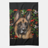 DEUTSCHER SCHÄFERHUND GESCHIRRTUCH (Vertikal)