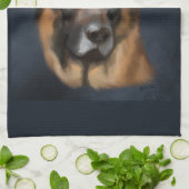 DEUTSCHER SCHÄFERHUND GESCHIRRTUCH (Gefaltet)