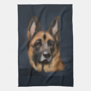 DEUTSCHER SCHÄFERHUND GESCHIRRTUCH