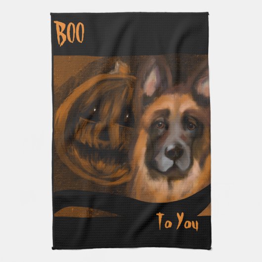 Deutscher Schäferhund Geschirrtuch (Vertikal)