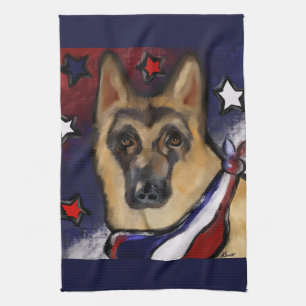 DEUTSCHER SCHÄFERHUND GESCHIRRTUCH