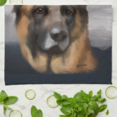 Deutscher Schäferhund Geschirrtuch (Gefaltet)