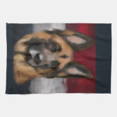 Deutscher Schäferhund Geschirrtuch (Horizontal)