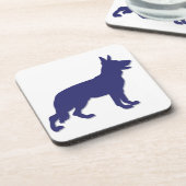 Deutscher Schäferhund Getränkeuntersetzer (Linke Seite)