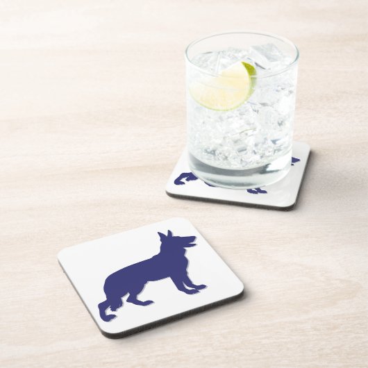 Deutscher Schäferhund Getränkeuntersetzer (Rechte Seite)