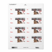 Deutscher Schäferhund Gift Labels (Vorne)