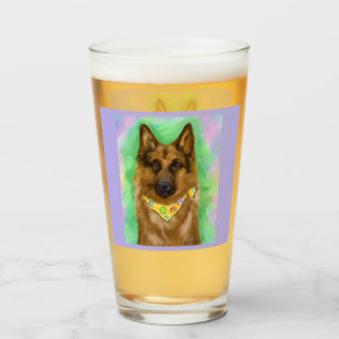 DEUTSCHER SCHÄFERHUND GLAS