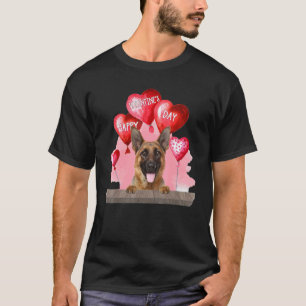 Deutscher Schäferhund Glücklicher Valentinstag Pet T-Shirt
