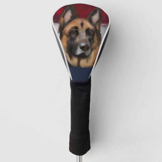 Deutscher Schäferhund Golf Headcover (Vorderseite)