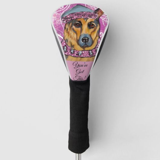 Deutscher Schäferhund Golf Headcover (Vorderseite)