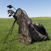 Deutscher Schäferhund Golfhandtuch (Gras)