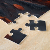 Deutscher Schäferhund Gothic Forest Halloween Kuns Puzzle (Seite)
