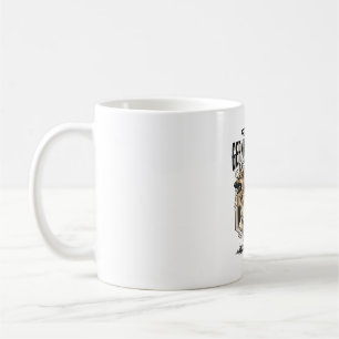 Deutscher Schäferhund Grafik Vintage Gravur Hunde Kaffeetasse