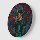 Deutscher Schäferhund Große Wanduhr (Winkel)
