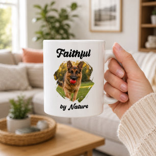 Deutscher Schäferhund GSD Foto Treu von Natur aus Kaffeetasse
