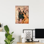 Deutscher Schäferhund - GSD Poster (Heimbüro)