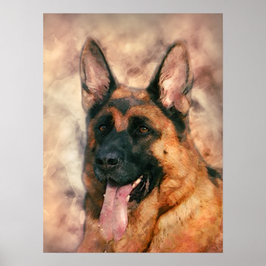 Deutscher Schäferhund - GSD Poster (Vorne)