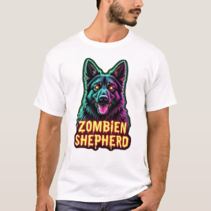 Deutscher Schäferhund GSD Shep Zombie Hund Hallowe T-Shirt