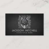 Deutscher Schäferhund - GSD Visitenkarte (Vorderseite)