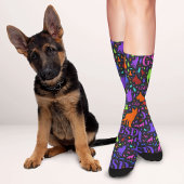 Deutscher Schäferhund - GSD Wortart Muster Socken