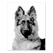 Deutscher Schäferhund Gummistempel (Prägung)