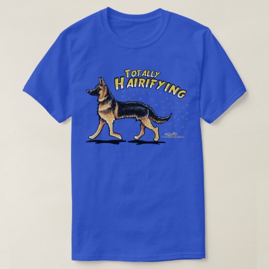 Deutscher Schäferhund Hairifizierender T - Shirt (Design vorne)