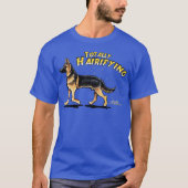Deutscher Schäferhund Hairifizierender T - Shirt (Vorderseite)