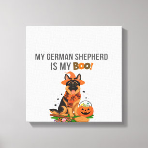 Deutscher Schäferhund Halloween-Kostüm  Mein Deuts Leinwanddruck