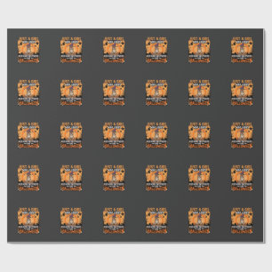 Deutscher Schäferhund Halloween Mädchen Hexe Hund  Geschenkpapier