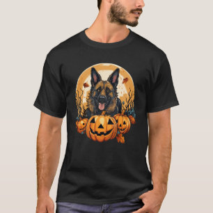Deutscher Schäferhund Halloween T-Shirt