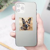 Deutscher Schäferhund Haustier Tier Aufkleber (Telefon)