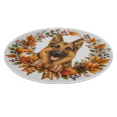 Deutscher Schäferhund Herbst Schneidebrett (Ecke)