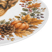 Deutscher Schäferhund Herbst Schneidebrett (Ecke)