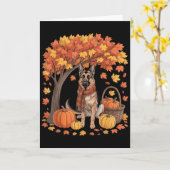 Deutscher Schäferhund Herbstschal Kürbis Herbst Al Karte (Gelbe Blume)
