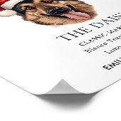 Deutscher Schäferhund Hochzeitshunde - Zeichen für Poster (Ecke)