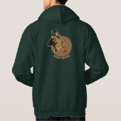 Deutscher Schäferhund Hoodie (Rückseite)